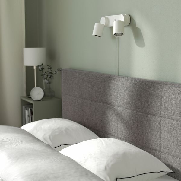 Кровать с подъемным механизмом, 140x200 см, серый IKEA SKARVLO 705.560.86 - фото 3