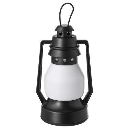 Декоративная подсветка, светодиоды ВИНТЕР 2018, с батарейным питанием, фонарь черный (12.5 см)