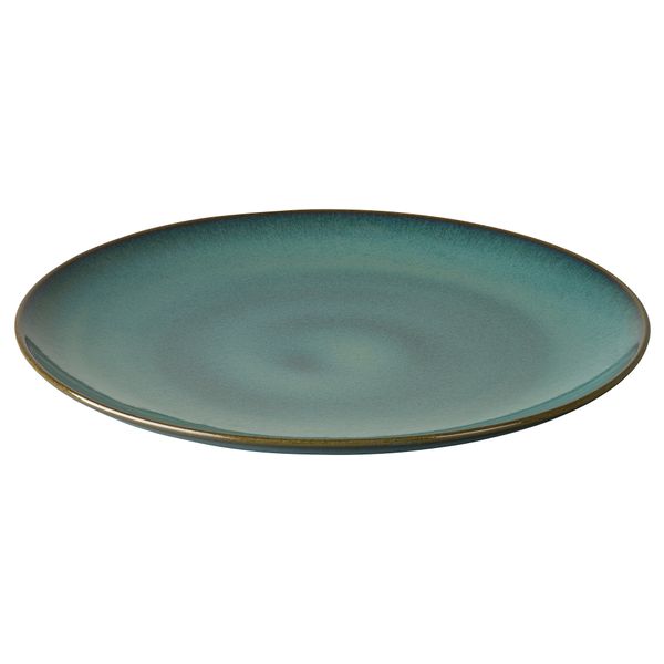 Тарелка, полированный зеленый, 26 см IKEA FÄRGKLAR ФЭРГКЛАР 205.864.39 - фото 1