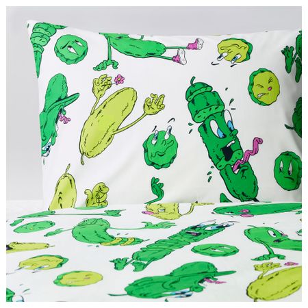 Пододеяльник и 1 наволочка СТУНСИГ, огурец (150x200/50x70 см)