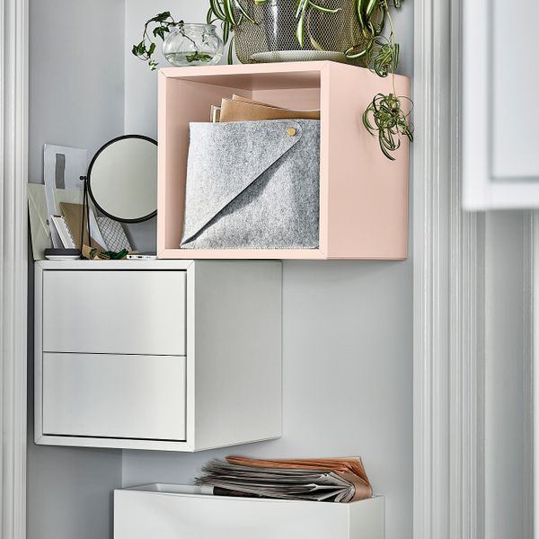 Шкаф, бледно-розовый 35x35x35 см IKEA EKET ЭКЕТ 705.108.71 - фото 6