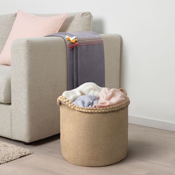 Корзина, джут, спираль, 37x35x35 см IKEA MÄVINN 905.877.70 - фото 2