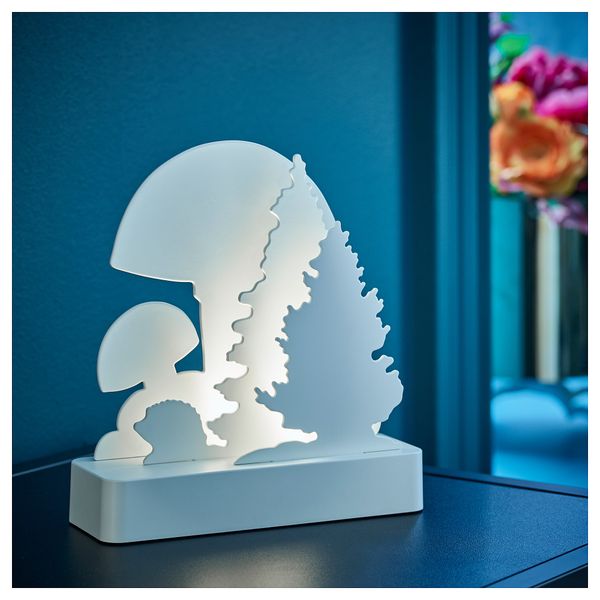 Декоративная подсветка, светодиоды ВИНТЕР 2018, с батарейным питанием, лес (18 см) - схема-чертеж с размерами