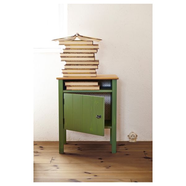 Тумба прикроватная ГУРДАЛЬ, зеленый (49x34 см) - схема-чертеж с размерами