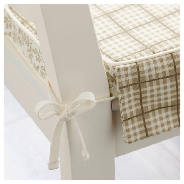 Подушка на стул ЭЛЬСЭБЭТ, бежевый (43x42x4.0 см) - схема-чертеж с размерами