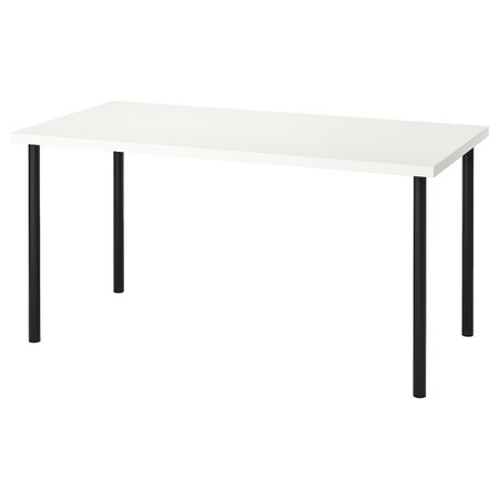 Стол, белый, черный 150x75 см IKEA LINNMON ЛИННМОН / ADILS АДИЛЬС 992.795.74