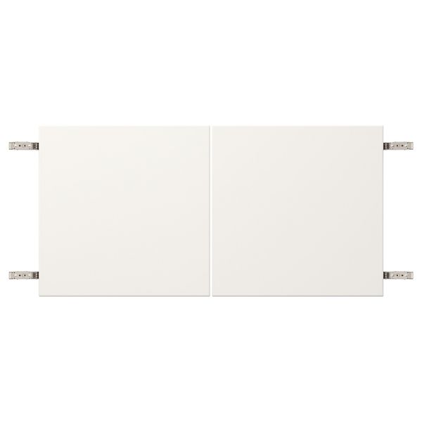 Пара дверец с петлями, белый 80x40 см IKEA VEDDINGE ВЕДДИНГЕ 392.850.83 - схема-чертеж с размерами