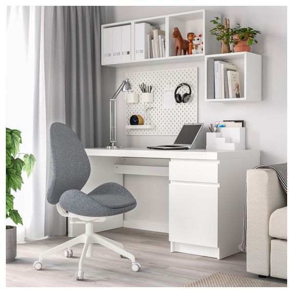 Рабочий стул, Гуннаред классический серый IKEA HATTEFJÄLL ХАТТЕФЬЕЛЛЬ 103.644.67 - фото 8