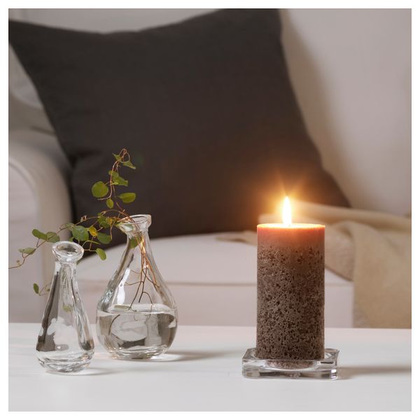 Неароматическая свеча формовая ВИНТЕР 2016, коричневый (14 см) - схема-чертеж с размерами