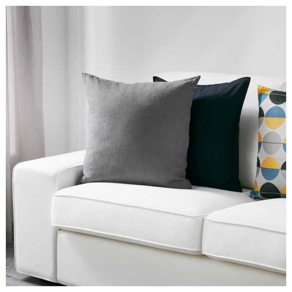 Чехол на подушку ВИГДИС, темно-серый (50x50 см) - схема-чертеж с размерами