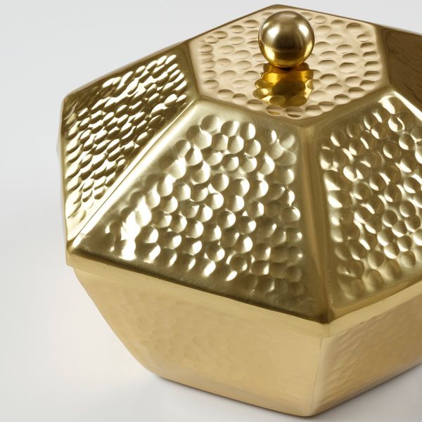 Сервировочная миска с крышкой, золотой 25 см IKEA LJUVARE ЛЬЮВАРЕ 104.921.20 - фото 2