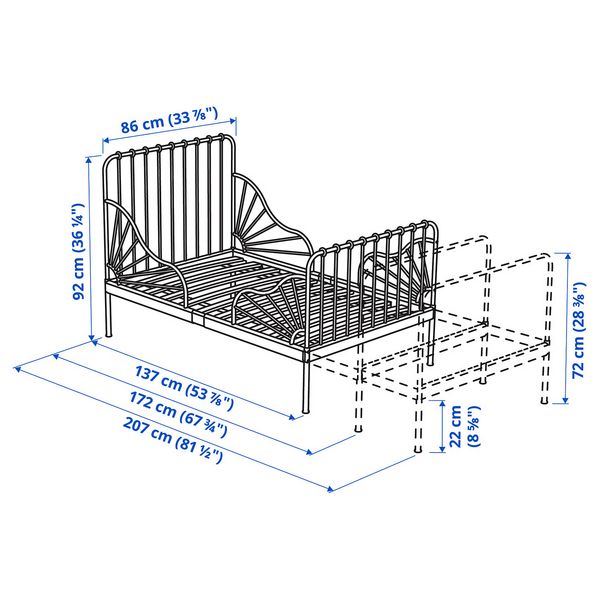 IKEA, дополнительный ракурс - схема-чертеж с размерами