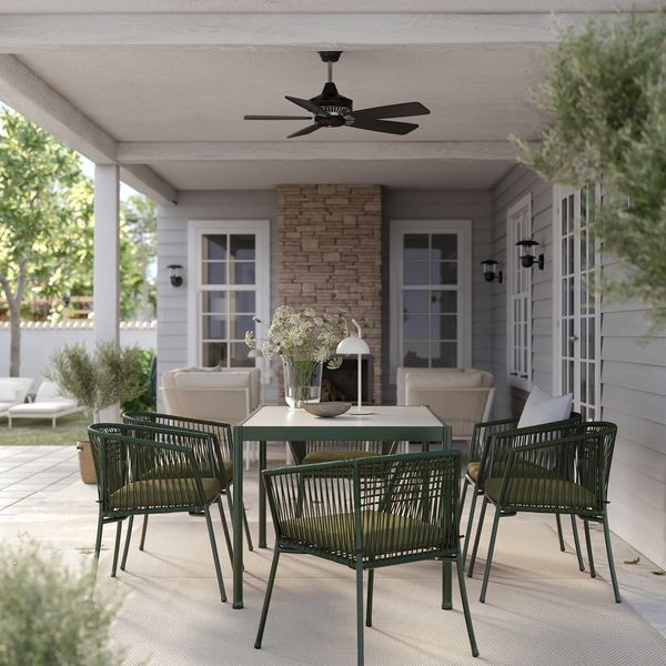 Стол + 6 кресел, для сада, темно-зеленый, Frösön, Duvholmen темный бежево-зеленый, 147 см IKEA SEGERÖN 694.948.48 - фото 3