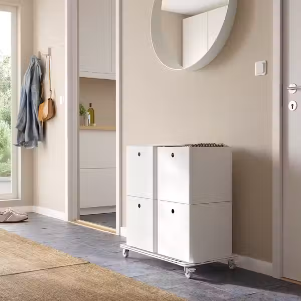 KUGGIS Контейнер с крышкой - белый 32x32x32 см - фото 6