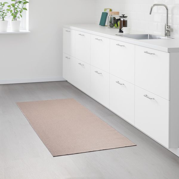 Ковер безворсовый, бежевый 65x150 см IKEA SÖLLINGE СОЛЛИНГЕ 904.187.96 - схема-чертеж с размерами