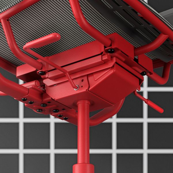 Стул для геймеров, серый, красный IKEA STYRSPEL 605.260.85 - фото 6