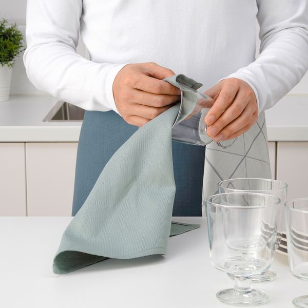 Полотенце кухонное, синий 35x35 см IKEA SANDVIVA САНДВИВА 604.643.89 - фото 2