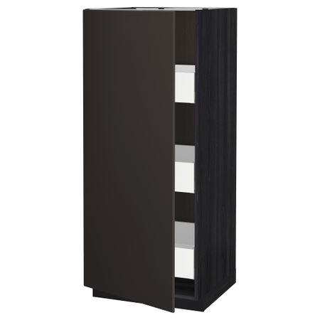 Высокий шкаф с ящиками, 60x60x140 cm IKEA METOD МЕТОД, MAXIMERA МАКСИМЕРА 493.396.79