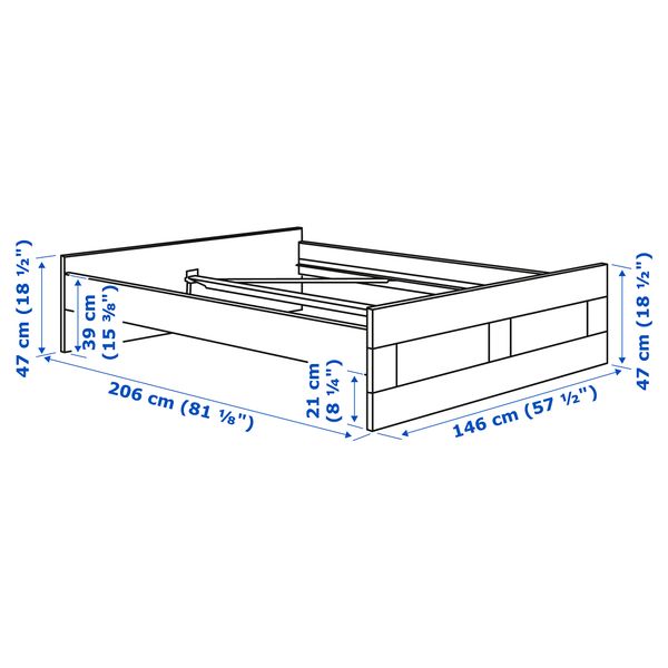 IKEA, дополнительный ракурс - схема-чертеж с размерами