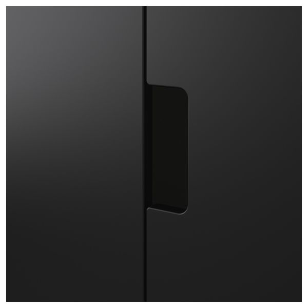 Комбинация для хранения с дверцами, ящиками СТУВА, белый, черный (60x50x192 см) - схема-чертеж с размерами