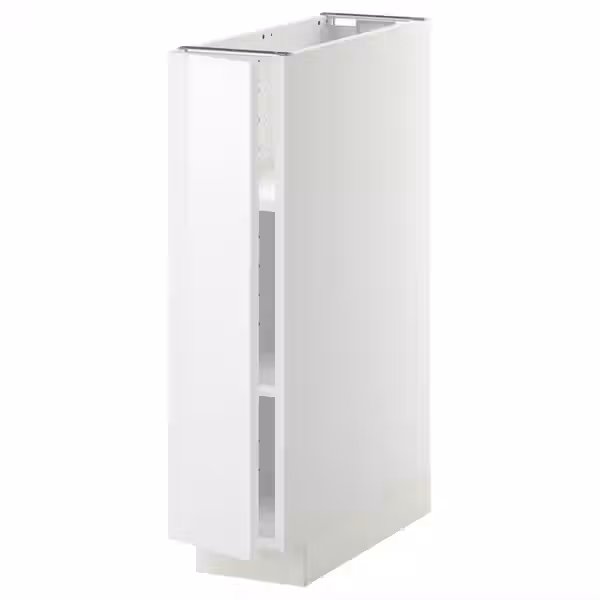 METOD Напольный шкаф с полками - белый/Ringhult белый 20x60 см - фото 1