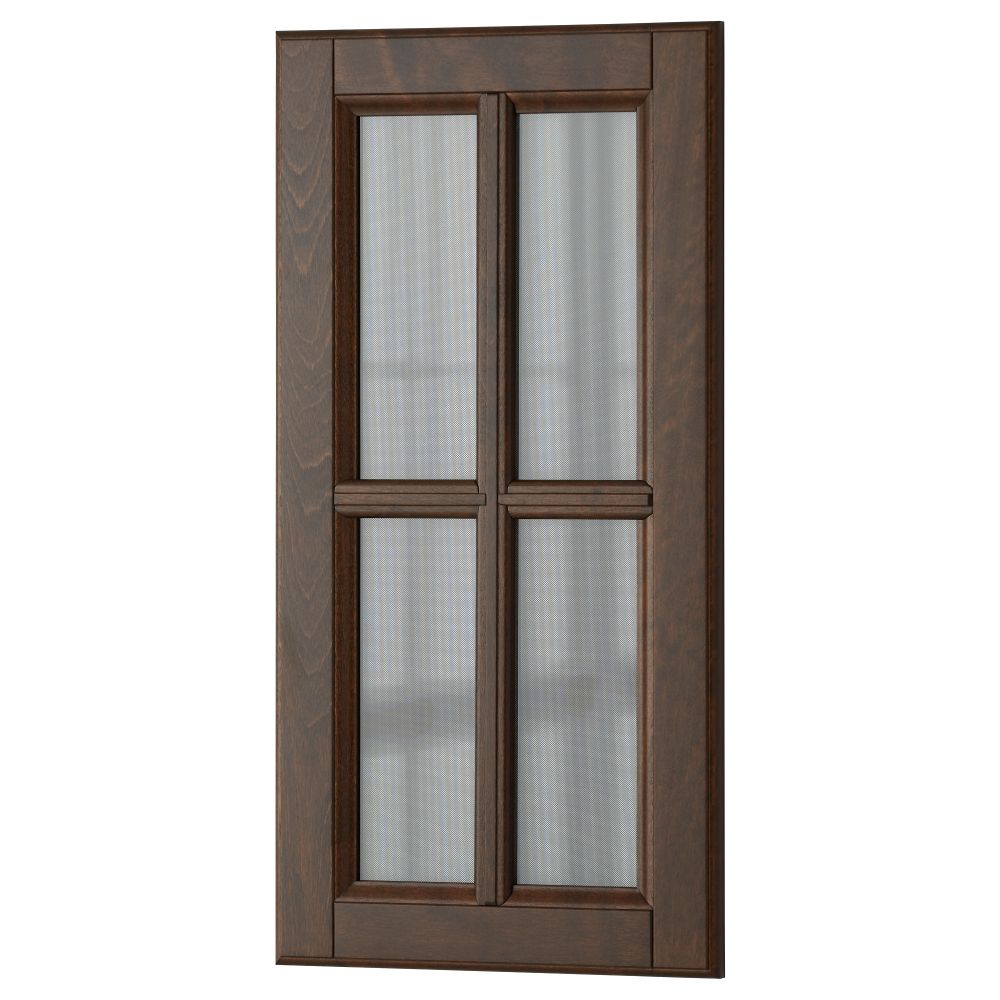 Стеклянная дверь ДАЛАРНА, темно-коричневый - схема-чертеж с размерами