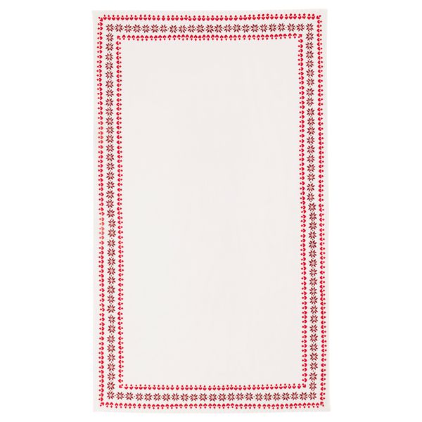 Скатерть ВИНТЕР 2017, красный, белый (145x240 см) - фото 2