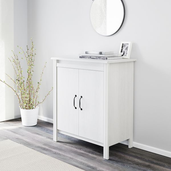 Шкаф с дверями, белый 80x93 см IKEA БРУСАЛИ 903.796.29 - фото 2