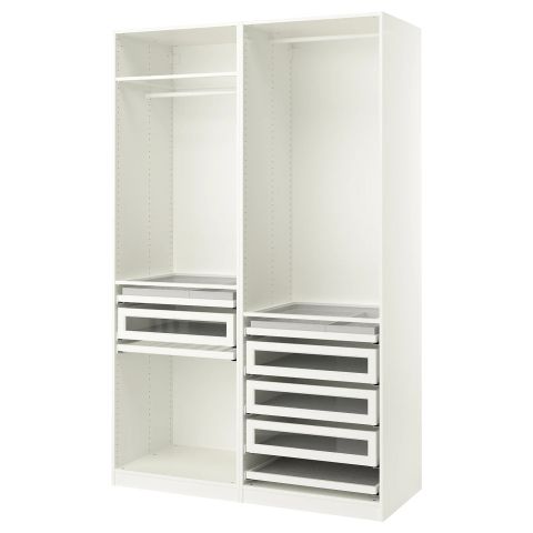 PAX Гардероб, комбинация - белый 150x58x236 см