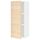 Навесной шкаф с полками, белый, Askersund под светлый ясень, 40x100 см IKEA METOD МЕТОД 194.670.60