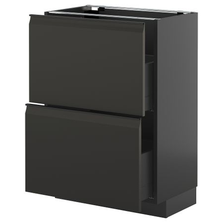 Напольный шкаф с 2 ящиками IKEA METOD МЕТОД, KNIVSHULT 595.873.86