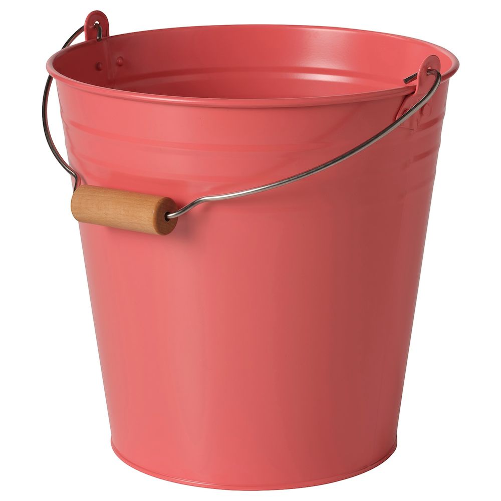 Ведро/горшок, для дома, улицы оранжево-розовый 10 л IKEA SOCKER СОККЕР 104.760.21 - фото 1