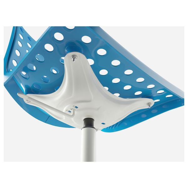 Рабочий стул СКОЛБЕРГ / СПОРРЕН, синий, белый - фото 6