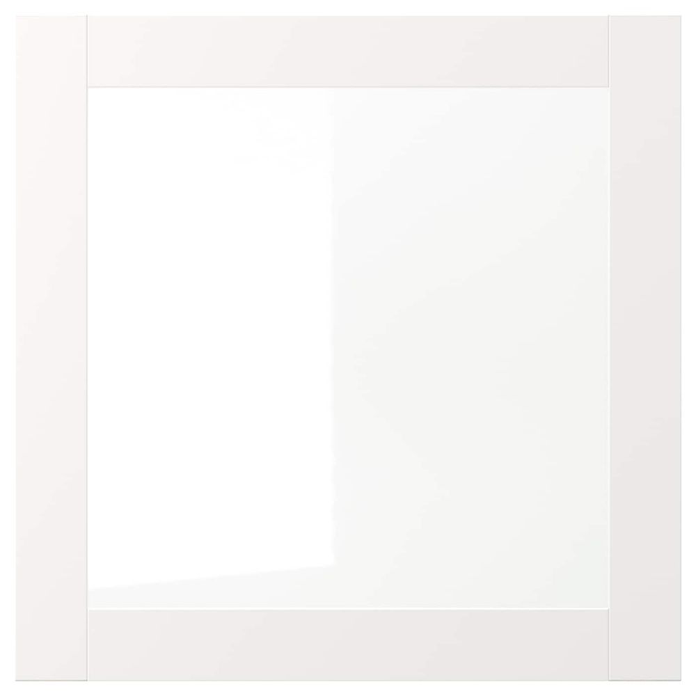 Стеклянная дверь, белый 60x60 см IKEA VÄRD ВЭРД 903.837.92 - схема-чертеж с размерами