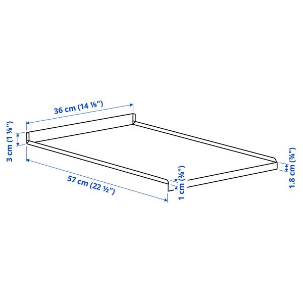 IKEA, дополнительный ракурс - схема-чертеж с размерами