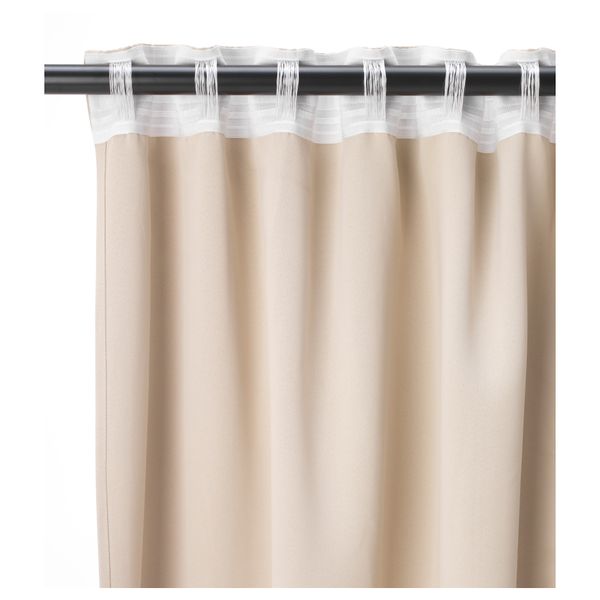 Гардины, блокирующие свет, 1 пара БОЛЛОЛВОН, бежевый (145x300 см) - фото 2