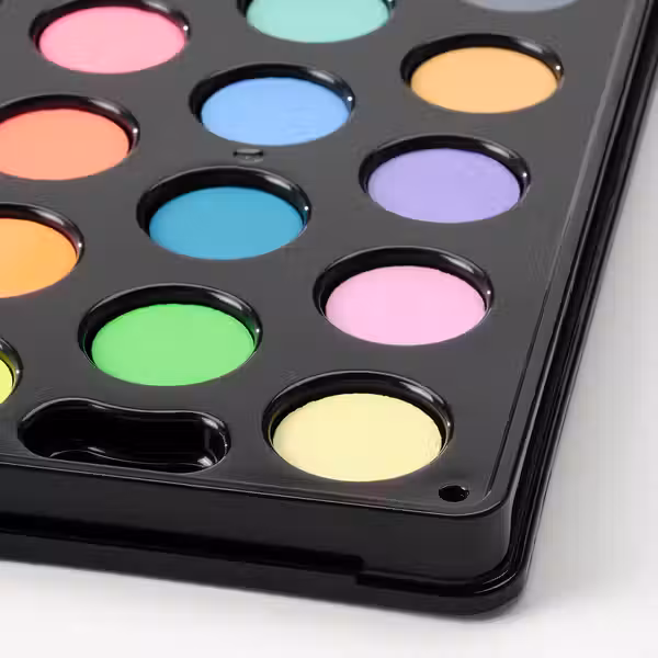 MÅLA Акварельные краски, 14 цветов - разные цвета - схема-чертеж с размерами