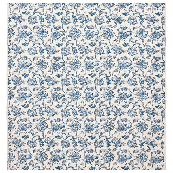 Ткань, неокрашенный/синий 150 см IKEA JUNIMAGNOLIA ЮНИМАГНОЛИЯ 204.992.20 - фото 1