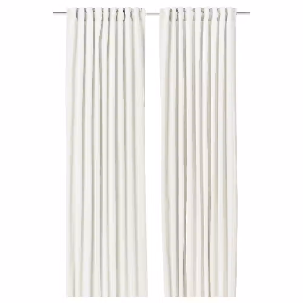 SANELA Гардины, 2 шт. - белый с оттенком/с лентой 140x300 см - фото 1