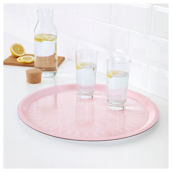 Поднос СПИЛЛТИД, светло-розовый (43 см) - фото 2