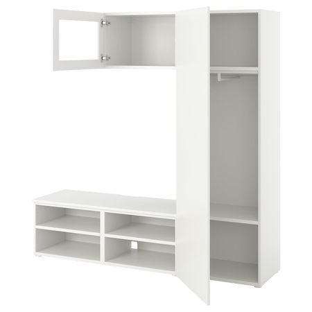 Комбинация для хранения/ТВ/2дверцы, белый/Фоннес Вэрд 180x42x191 см IKEA OPPHUS ОПХУС 893.855.08