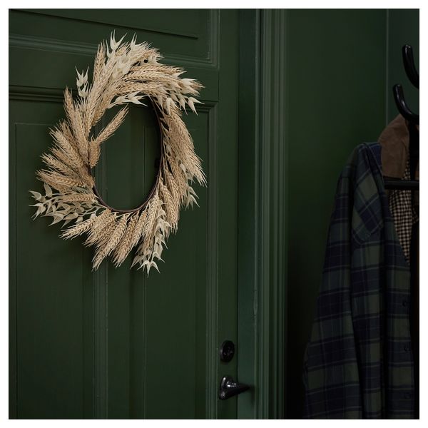 Искусственный венок, для дома, улицы естественный, 43 см IKEA HÖSTAGILLE 705.757.92 - фото 3