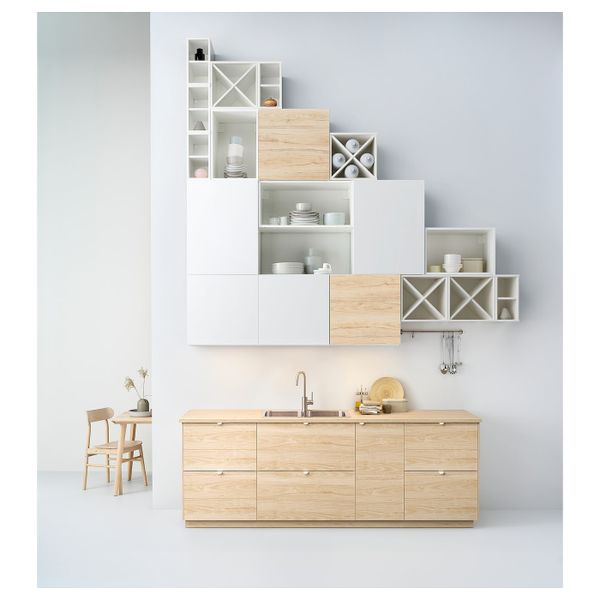 Столешница под заказ, под ясень/ламинат 30-45x2.8 см IKEA EKBACKEN ЭКБАККЕН 104.214.15 - схема-чертеж с размерами