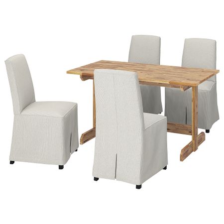 Стол и 4 стула IKEA BERGMUND БЕРГМУНД, NACKANÄS 194.818.29