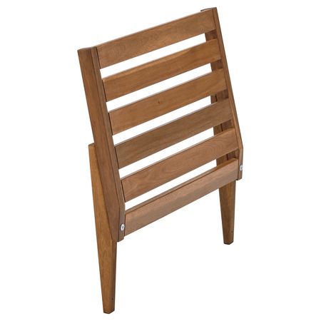 NÄMMARÖ Спинка садового модульного дивана - светло-коричневая морилка 60x56 см