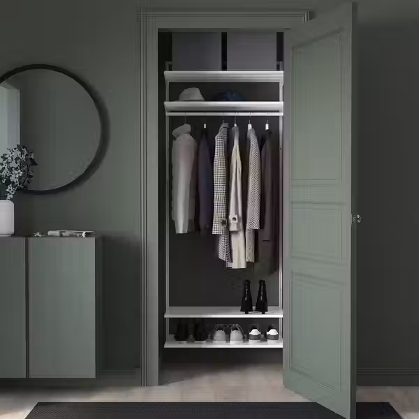 BOAXEL Гардероб, комбинация - белый 82x40x201 см - фото 3