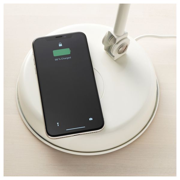 Лампа/устройств для/беспровод зарядки ХЕКТАР, белый - фото 4