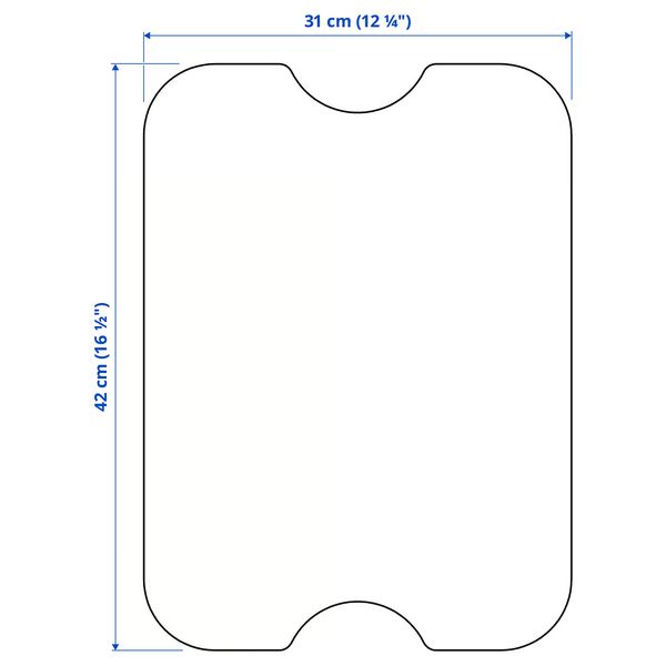 IKEA, дополнительный ракурс - схема-чертеж с размерами