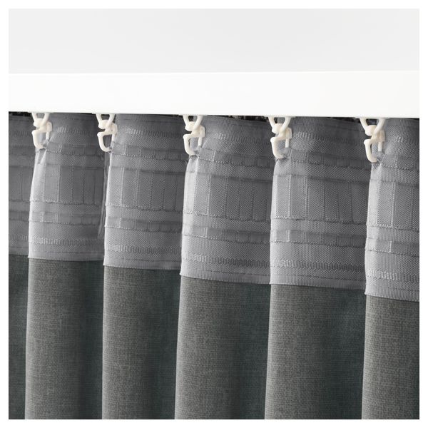 Гардины, блокирующие свет, 1 пара СОЛИДАСТЕР, черный, разноцветный (145x300 см) - фото 4