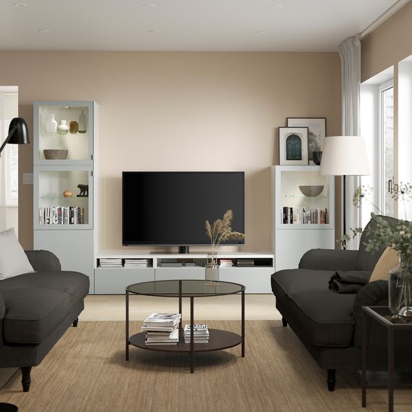 Комбинация для ТВ, стеклянные дверцы IKEA BESTÅ БЕСТО 694.213.62 - фото 4